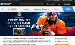 NFL DIRECTV web site